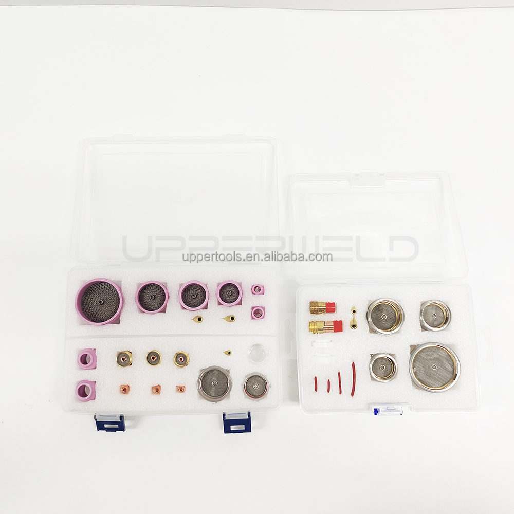 Collet Body TIG Welding Torch Accessories Kit for WP-17/18/26 Ceramic Nozzle Gas Lens