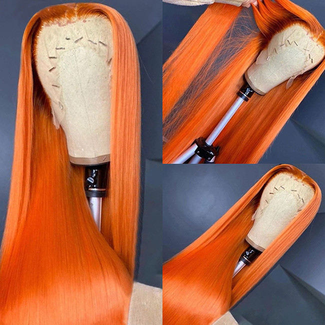 Human Hair Lace Frontal Wig 13*4 4*4 Straight Natural Cuticle Aligned Hair Full Lace Wig