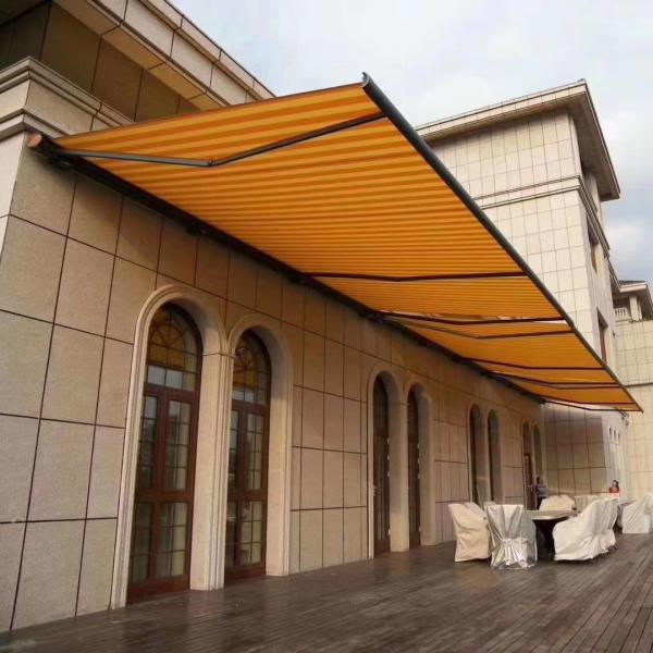 Outside WaterProof Full Cassette Awning Sunshade Outdoor Retractable Motorized