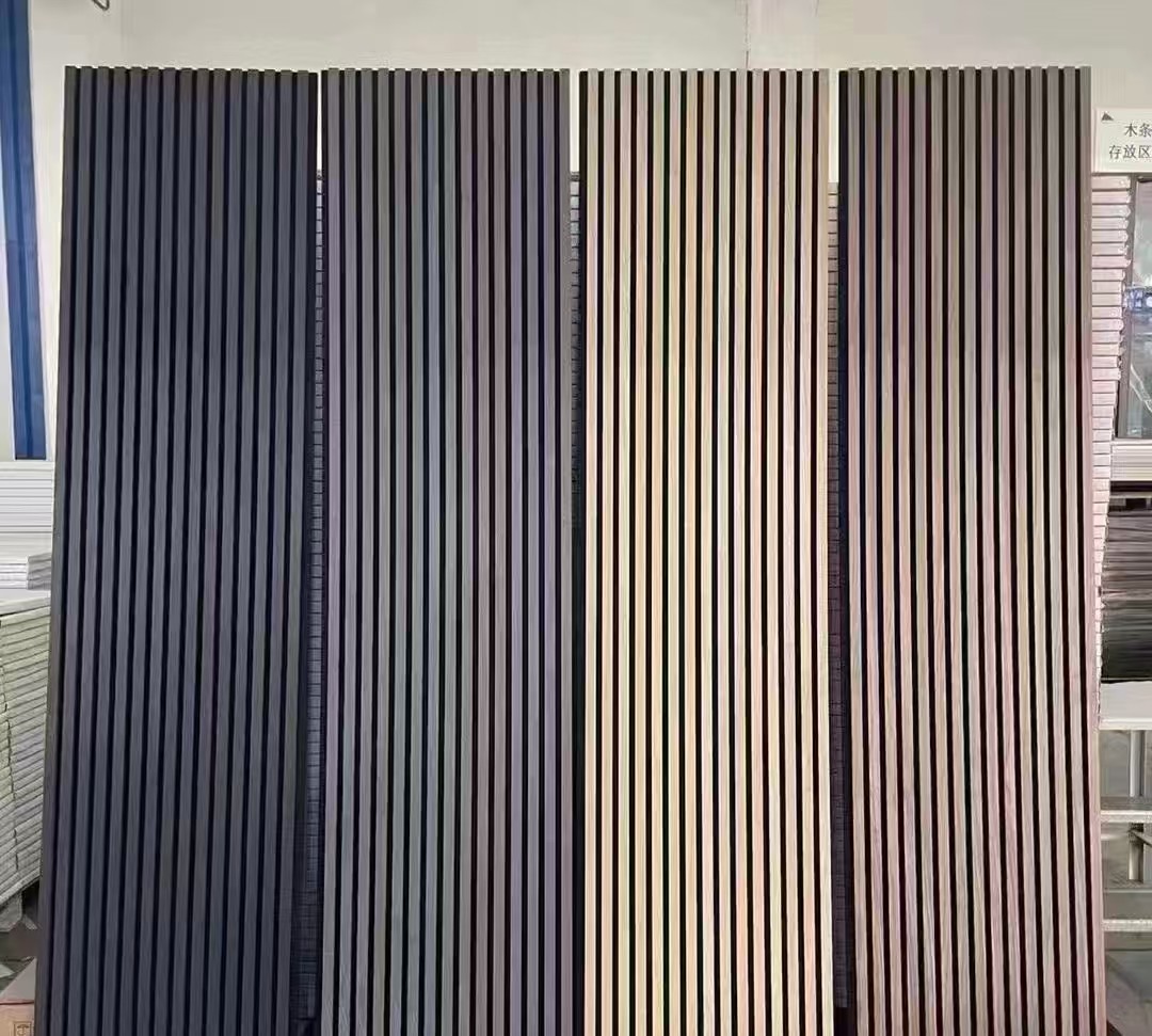 Decorative MDF Wood Grille Panel With Veneer Finish For Stylish Acoustic Treatment