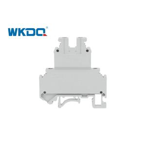 JUKKB 3 Screw Terminal Block , OEM Fused Terminal Block Wire Pressing Flame