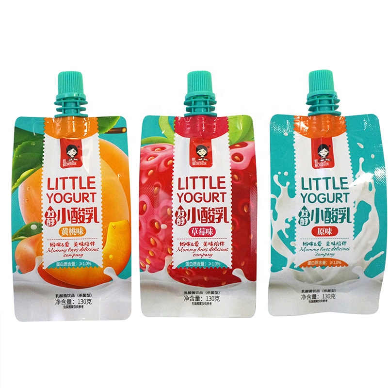 Spout Pouch BAP Free Baby Food Packaging Bag Liquid Juice Drink Pouch With Screw Cap