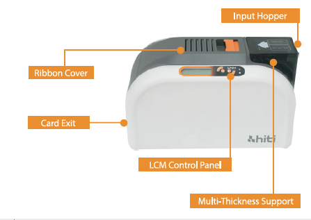 HITI CS-200E Sublimation Plastic ID Card Printer with 64MB Memory and NO Private Mold