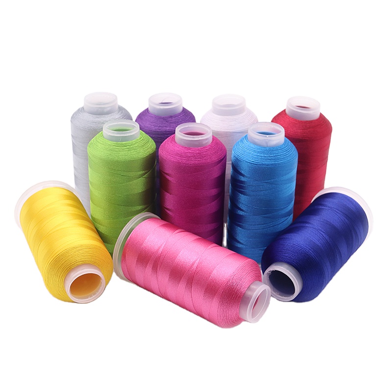 120d/2 Silk Reflective Thread for Embroidery High Speed 5000 Yards High Tenacity