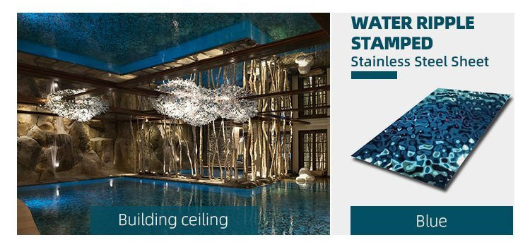 316 Water Ripple Sheet 4x8 3d Design Panel Gold Mirror Stainless Steel Plate