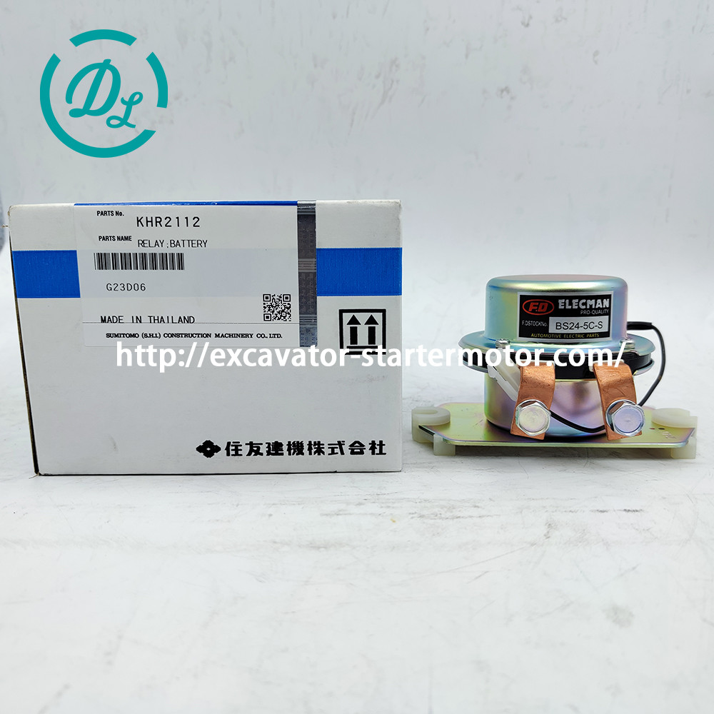 Excavator Spare Part KHR2112 Battery Main Relay BS24-5C-S 24VDC