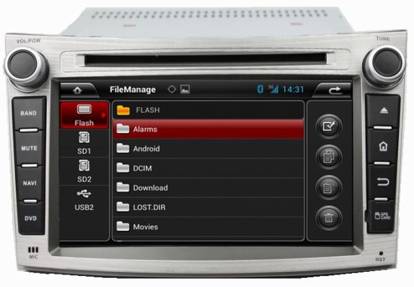 Ouchuangbo Car GPS Navi Radio Stereo Bluetooth 3G Wifi Subaru Legacy /outback