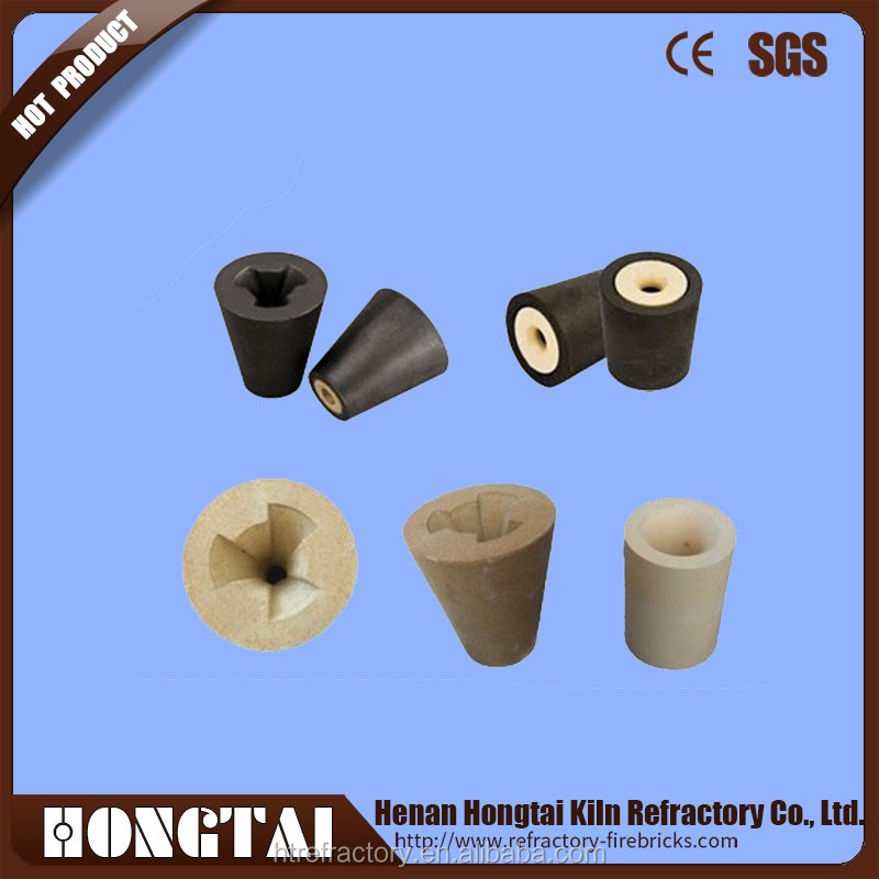 Zirconia Ceramic Nozzle Inserts for Tundish Metering Nozzle Fe2O3 0.1% ZrO2 HfO2 95-96%