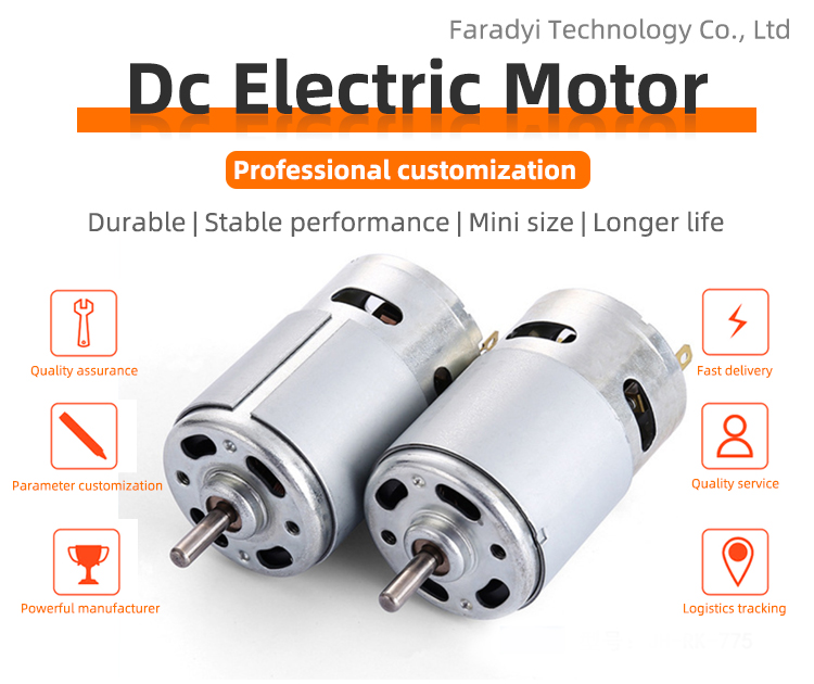 6V 12V DC Brushless Micro Planetary Gear Motor High Speed 775 For Car