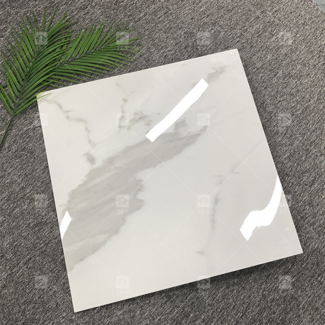 600x600mm High Glossy Polished Glazed Tile For Floor Standard White Marble Porcelain Tiles