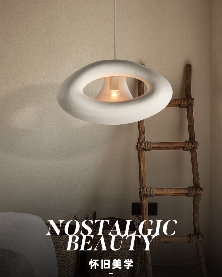 Nordic Minimalist Restaurant Pendant Light Creative Wabi-Sabi Bedroom Loft Lamp(WH-VP-179)
