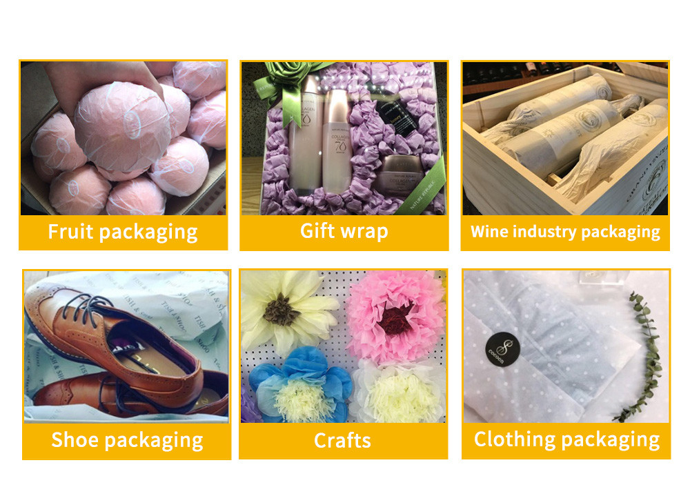 Cotton OEM Light Pink Tissue Paper Packaging toys Leather Goods