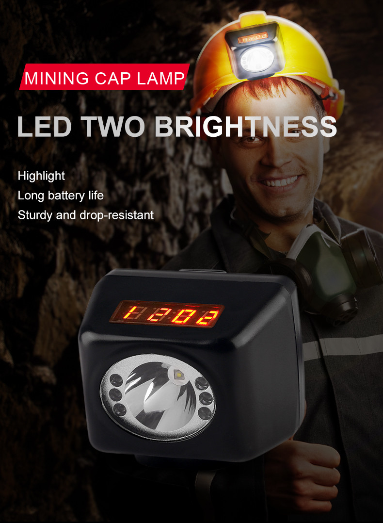 4500 Lux Sturdy Waterproof Mining Headlight LED Rechargeable Cordless