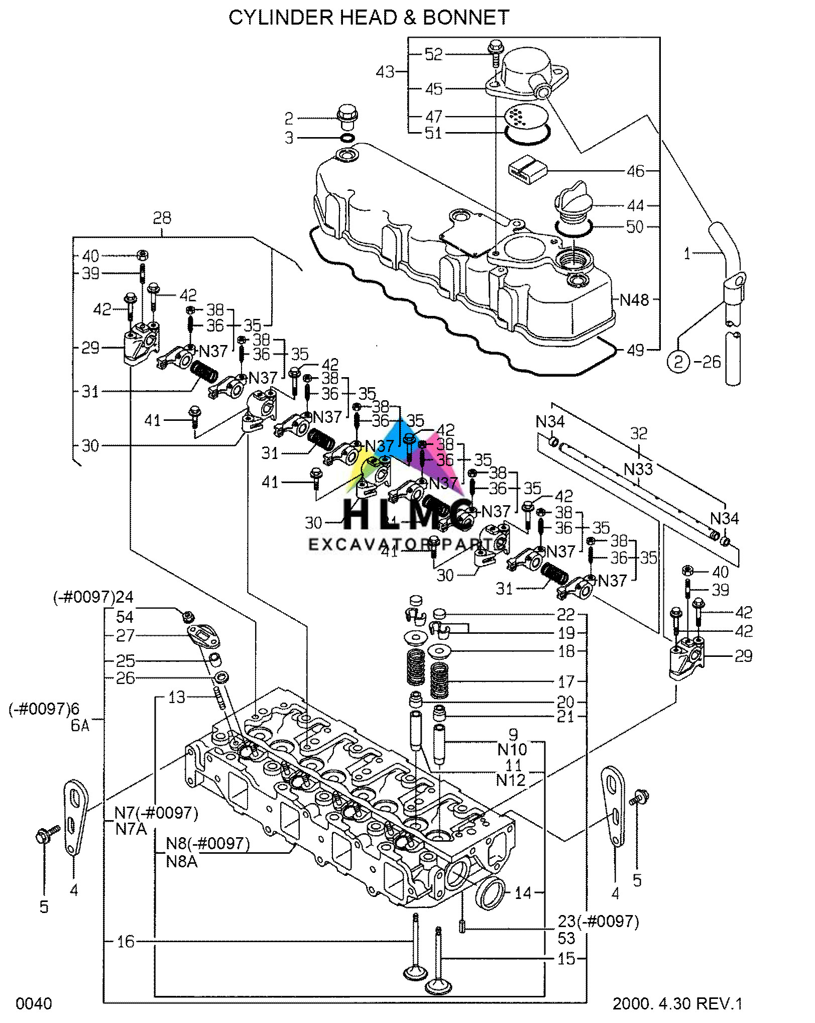 Yanmar 129407-11700 4TNE84 4TNE88 Cylinder Head 4TNE88-AD 4TNE88-EAD 4TNE88-EBE1 Machinery Engine Parts