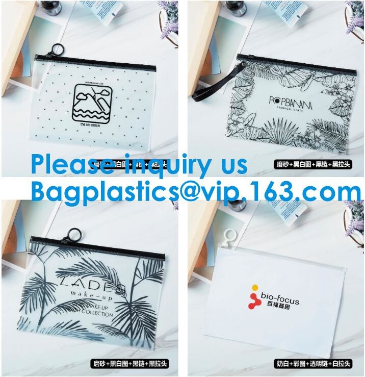 Frosted Plastic PVC Slider Zipper Bag,Pvc Food Grade Plastic PE Slider Zipper Bag For Frest Fruit Suit Packing Bagease