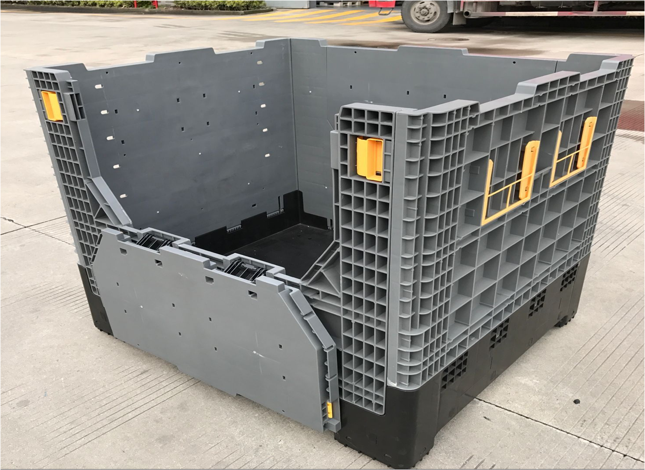 Hot Sale transport Folding container Plastic collapsible pallet box