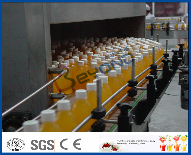 3000-18000BPH ISO certificate spraying tunnel sterilization and cooling for juice/tea drink sterilizer /bottler tilter