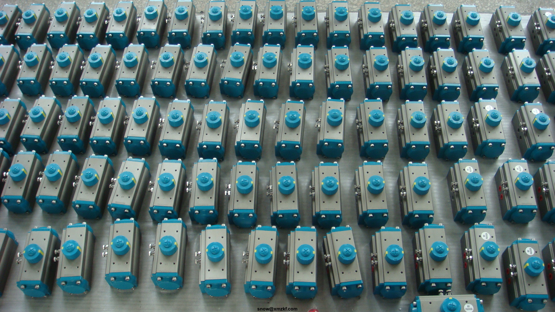 High quality AT series aluminum alloy double action and spring return pneumatic actuator for valves
