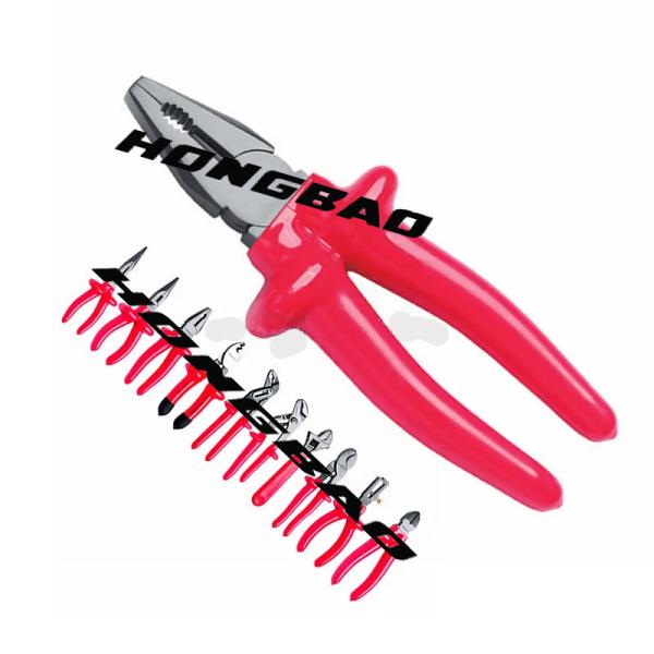  6 7 8 &quot;1000V Voltage Insulated Dipped Plastic Grip Handle Combination Pliers CR-V 1000V AC Electrical Cut Linesman Plier Manufactures