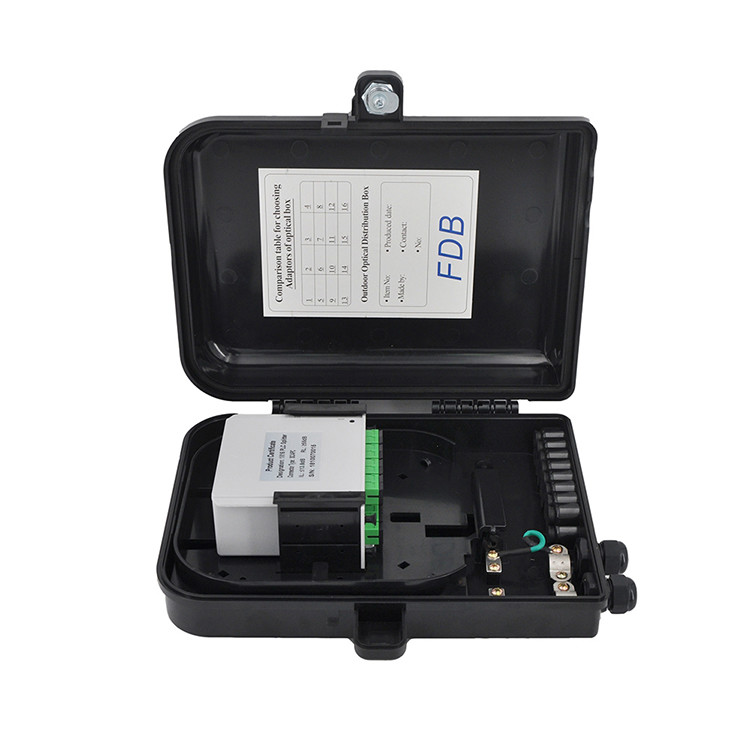 wall mount 32 Ports FTTH Fiber Optic Box , ABS Fiber Splitter Distribution Box
