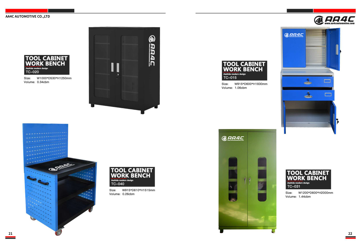garage workshop industrial heavy duty metal steel tool cabinet 3 drawers 3 layers work bench TC-016