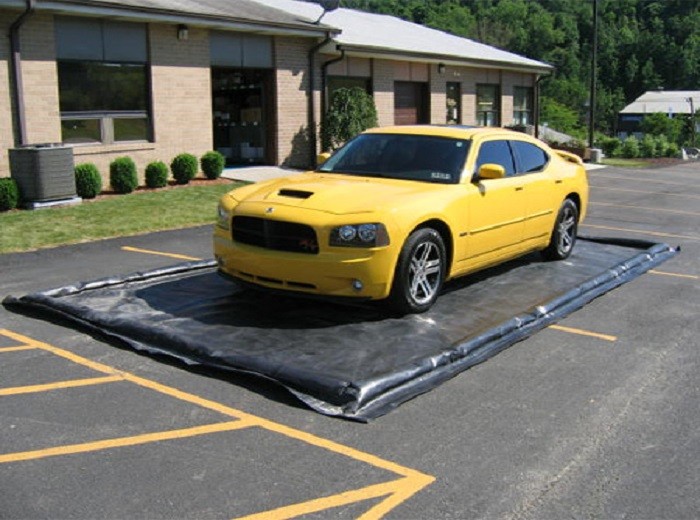 Water Reclamation System Inflatable Car Wash Mat Water Containment Inflatable Wash Pads