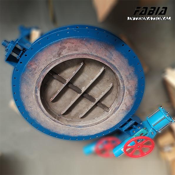 24 Inch Pneumatic Round Flange RTO Gas Valve Carbon Steel High Pressure High