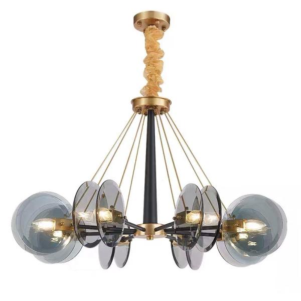 Postmodern Chandelier Villa Living Room Pedant Light Creative Luxury Glass
