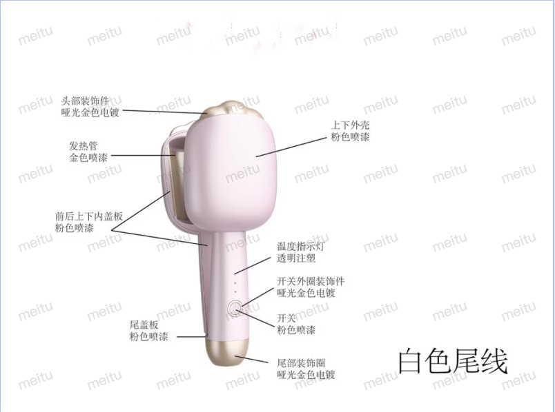 Customized Temperature Ceramic Coating Hair Curling Iron For Professional Curls
