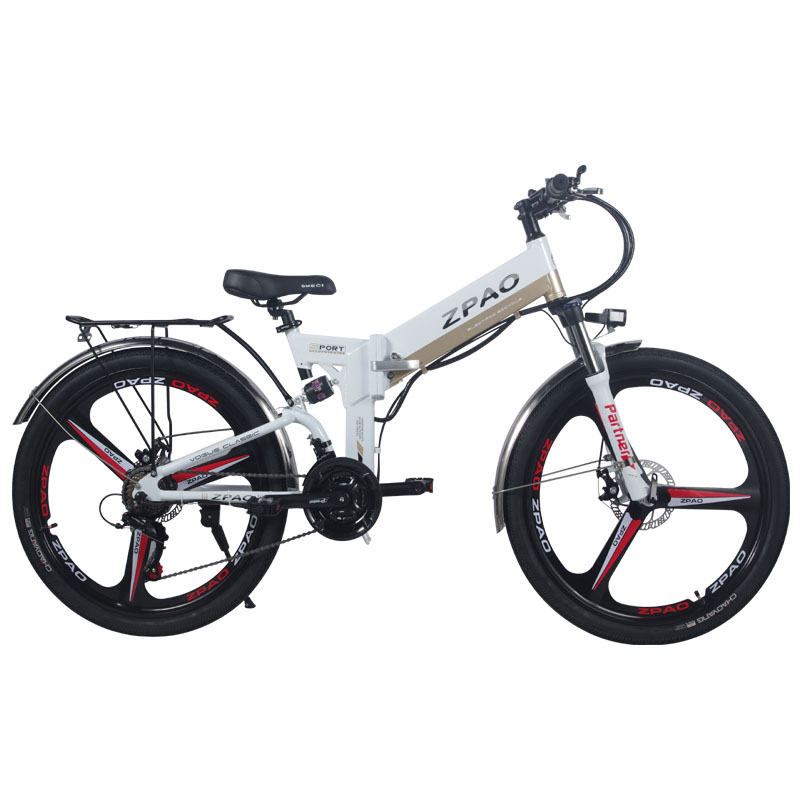 E-bicycle 26 Inch 48V 250W 350W Electric Mountain Bike With Integrated Wheel 10.4AH Hidden Battery E-bicycle