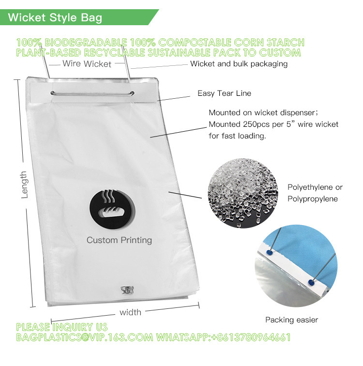 Food Packaging BOPP CPP Bakery Wicket Bag With Holes Bread Package Transparent Clear Material Logo Print