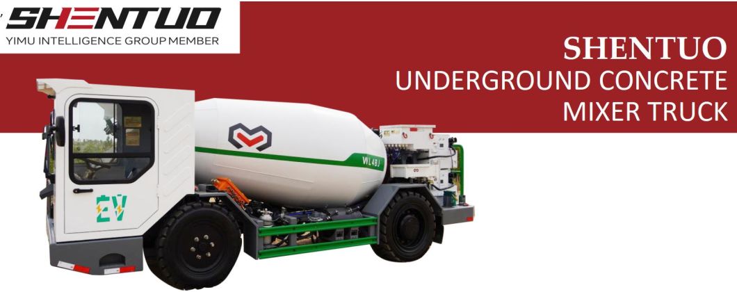4m3 Underground Explosion Concrete Mixer Light Truck with Battery