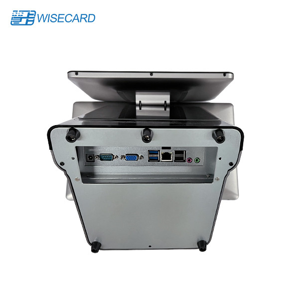 Wireless Desktop Dual Touch Screen POS Machine RK3399 Processor Wins / Android OS
