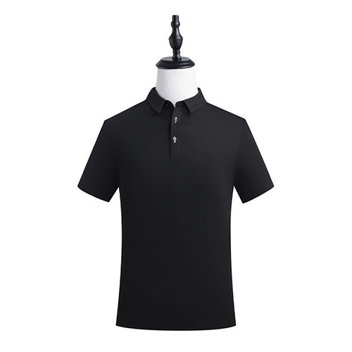 High Grade Pure Color Mercerized Cotton POLO Shirt With Short Sleeves