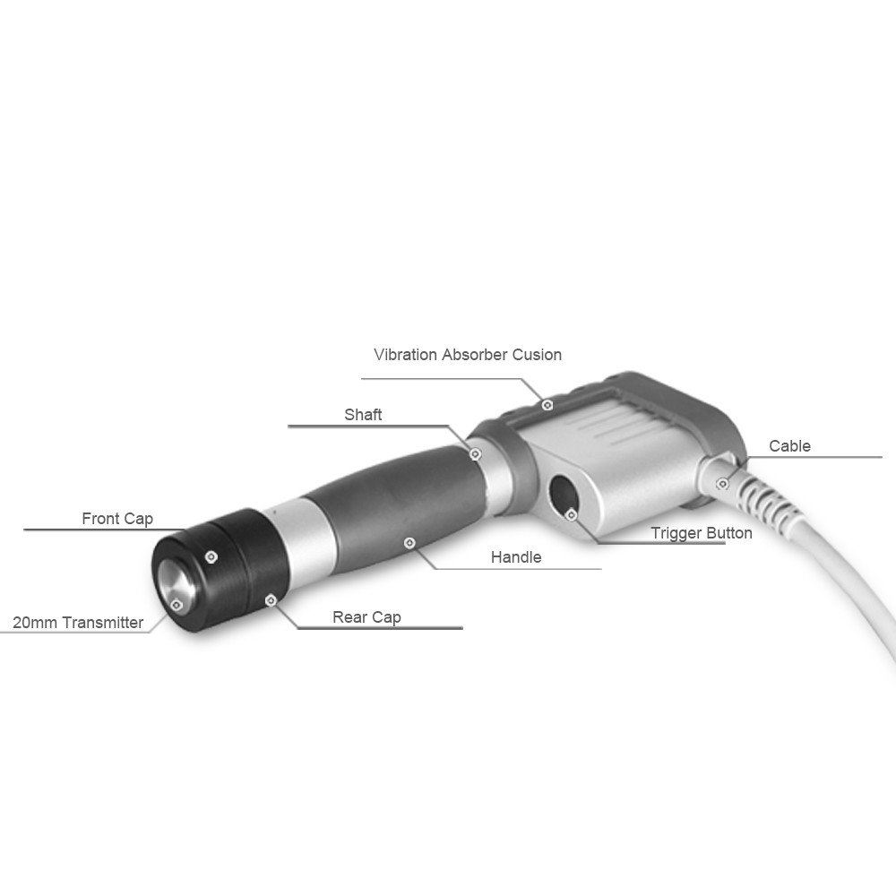 1-10 Pulse Extracorporeal Shockwave Therapy Machine with Counter