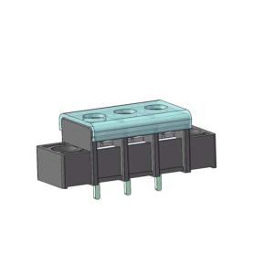  A Type With Fix Hole&amp; CAP 7.62 Barrier Terminal Block 1*3P A Type H=14.7 DIP=5.3 ROHS Manufactures