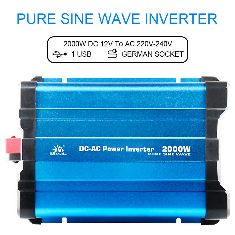 12V 110V 220V Pure Sine Wave Power Inverter Off Grid 2000W