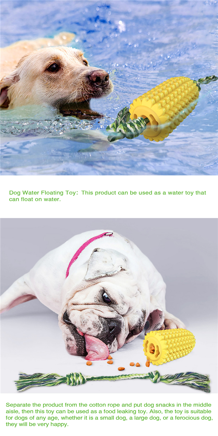 7.58 OZ Corn Molar Stick Pet Chewing Toy TPR Toner Rope Material