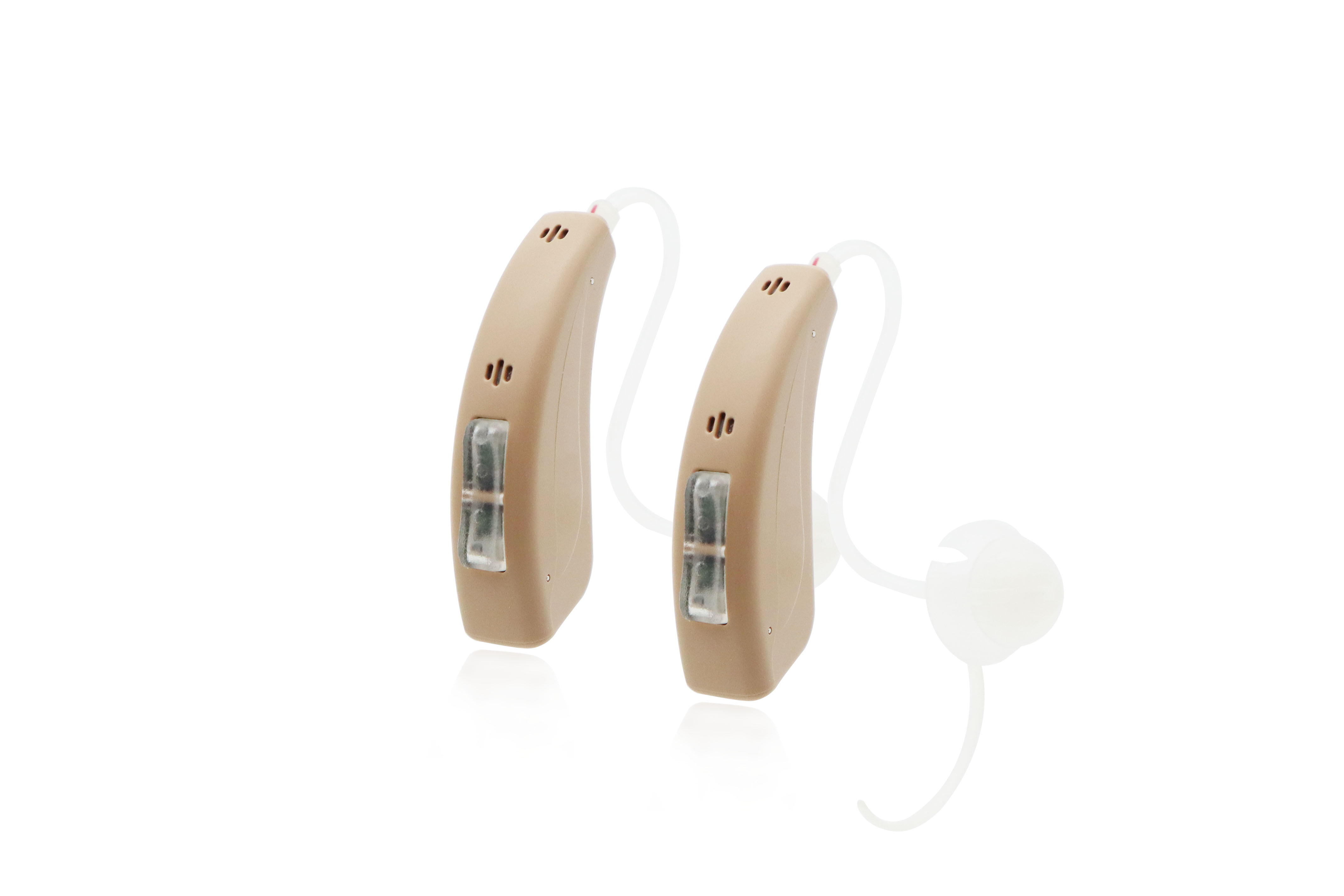 Gray Self Fitting Hearing Aids 4 Channels Programmable Hearing Amplifiers