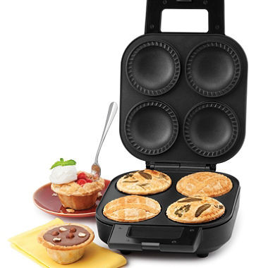 4 Holes Deep Fill Snack Pie Maker With Power & Ready Light Indicates