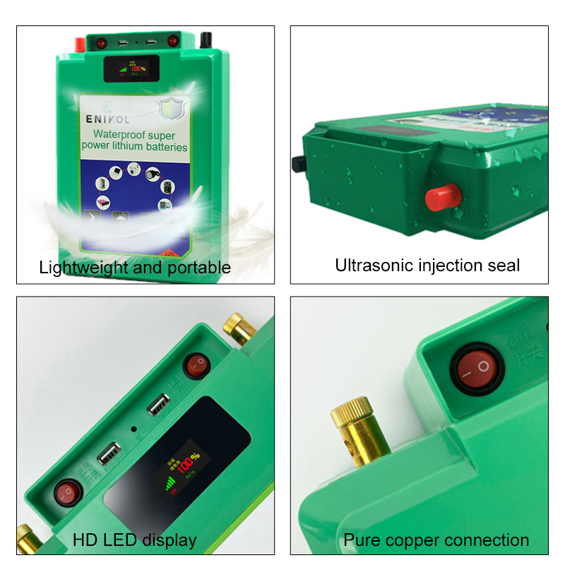 Lithium Ion 12V Deep Cycle Gel Battery 50ah 80ah Camping Storage Battery