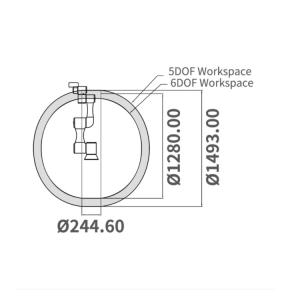 TM5-700 Collaborative Flexible Robot Arm 6KG Payload Manipulator For Mini Robot