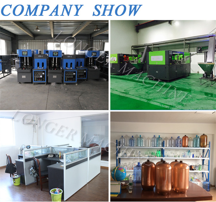 500ML PET Bottle Making Machine / Semi Automatic 4 Cavity / Small Plastic Bottle Blower