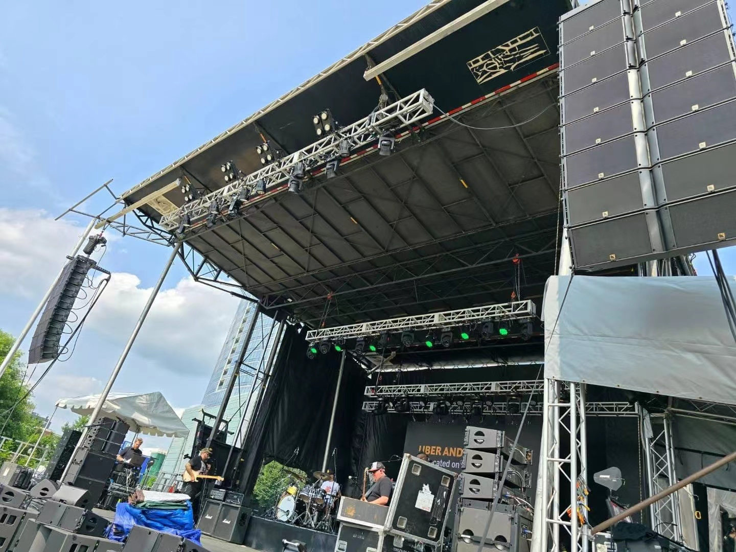 Aluminum Alloy Stage Truss , Thomas Bolt Truss For Concerts / Displays