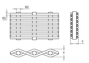 Stainless Steel Plain Dutch Weave Wire Mesh, With Standard AISI/ DIN/ SUS
