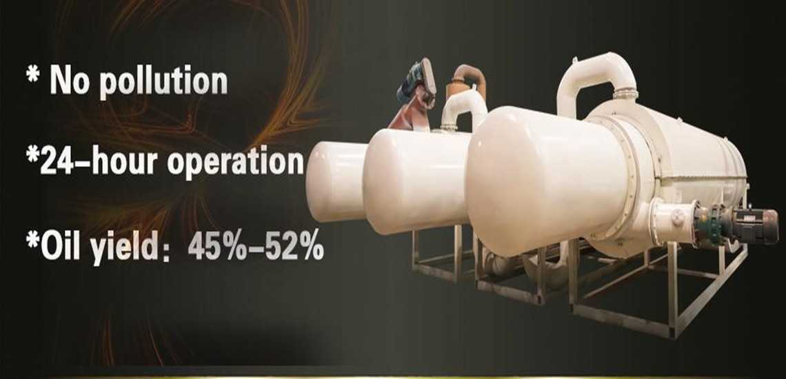 Fully Continuous Waste Tyre Pyrolysis Plant To Oil And Carbon Black And Steel Wire
