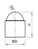 Wear Resistant Tungsten Carbide Buttons For Compact Bit Easy To Replacement