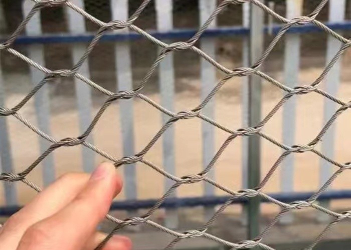7*19 Wire Rope Mesh 15*15mm Anti Drop Steel Cable Netting Zoo Mesh