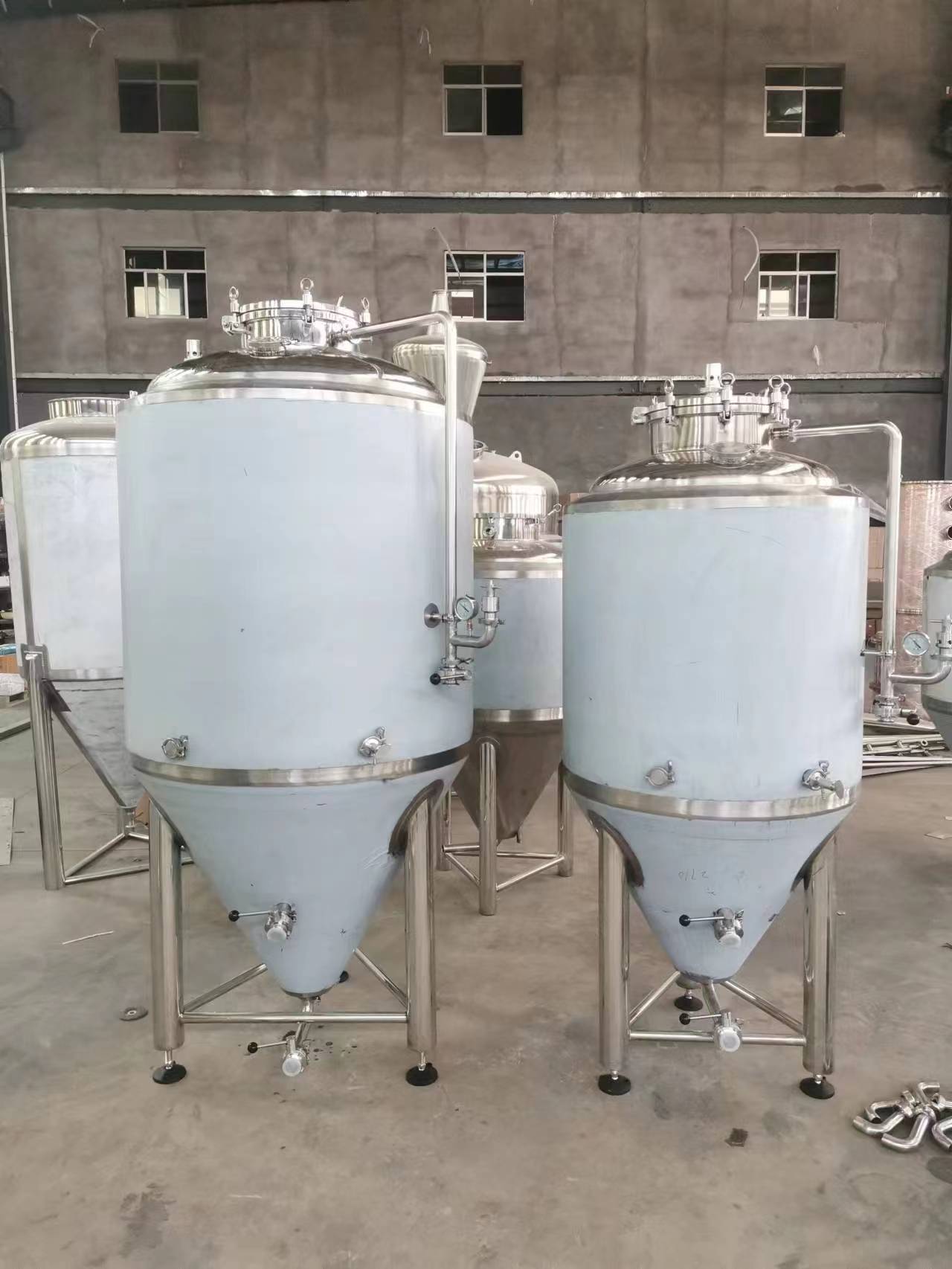 GHO 300L 600L Beer Brewing Equipment featuring SUS 304 60 Degree Cone Fermentation Tank