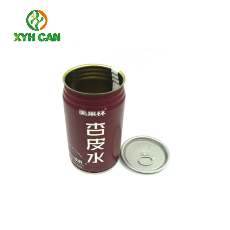 Beverage Tin Can Food Grade Cold Drink Tin Cylinder Tinplate Canister Metal Bottle